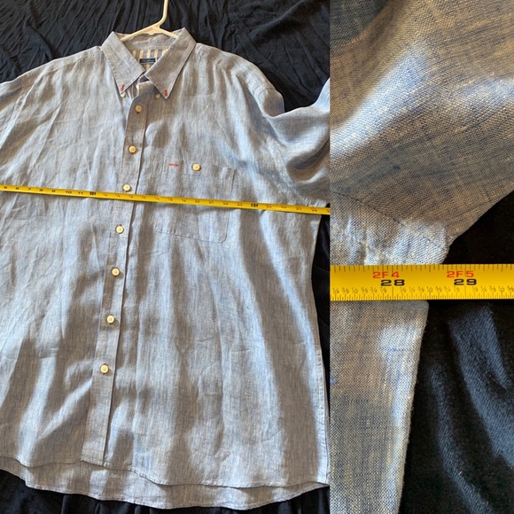 Tom James Linen Button Up Shirt - Picture 9 of 9